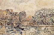 Paul Signac The new bridge of Paris oil painting artist